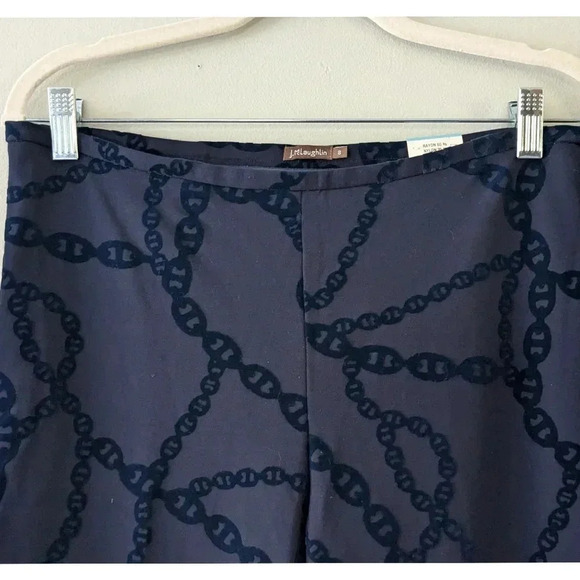 J. McLaughlin Regina Velvet Chain Print Pant - Picture 2 of 7